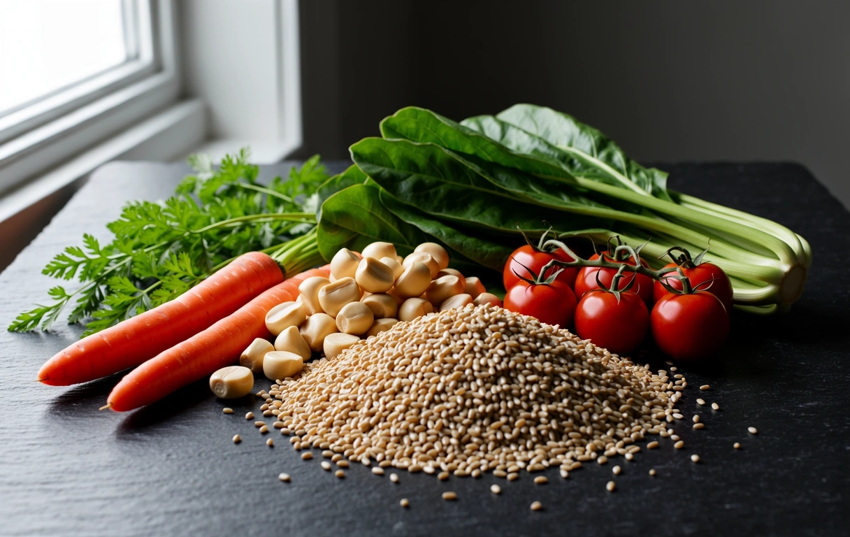 Frische gesunde Zutaten